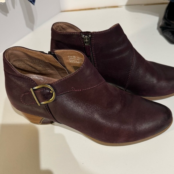 DANSKO DARBY LEATHER ANKLE BOOTS 38 - Picture 4 of 5
